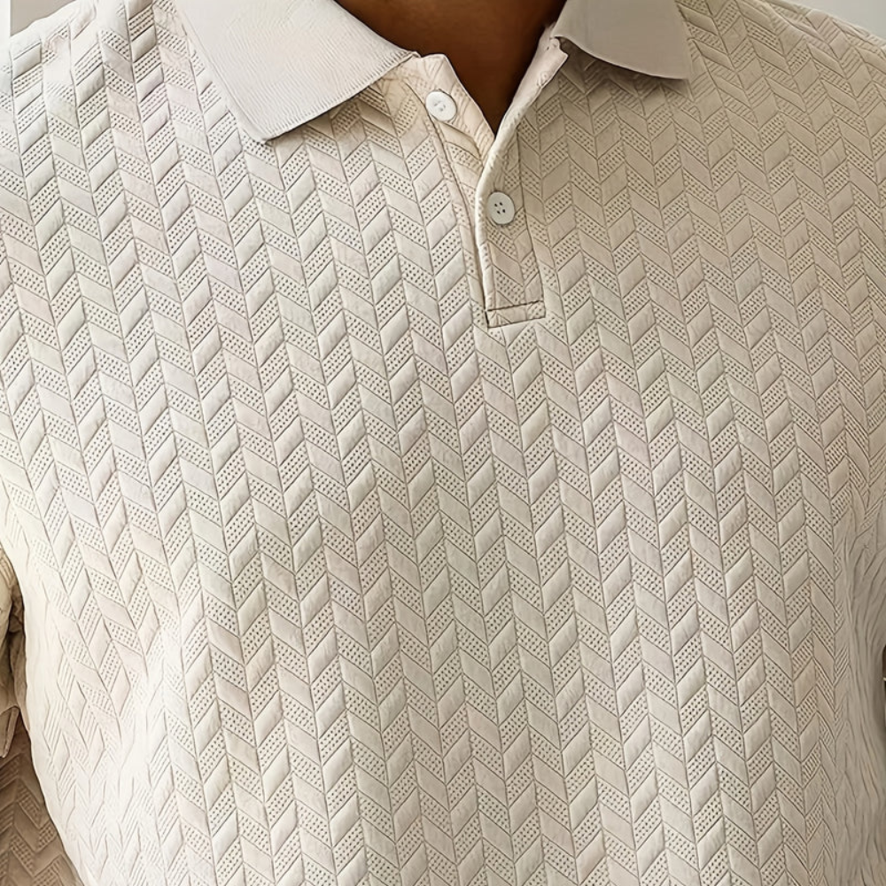 CALEB | LUXE GEBREIDE POLO SHIRT