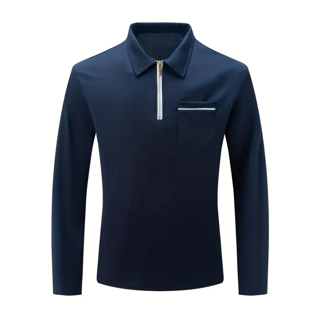 MARKUS | LANGE MOUWEN SHIRT MET RITS