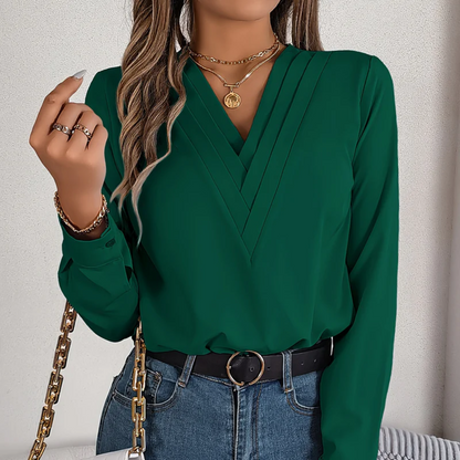 YSABEL | CHIQUE BLOUSE MET V-HALS