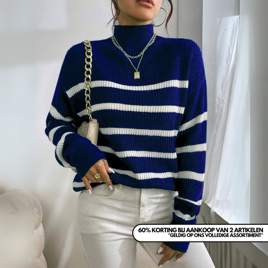 SELMA | COZY GESTREEPTE COLTRUI