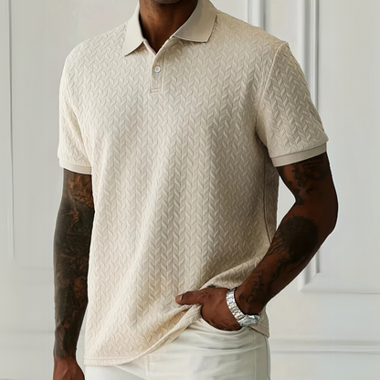 CALEB |  LUXE GEBREIDE POLO SHIRT