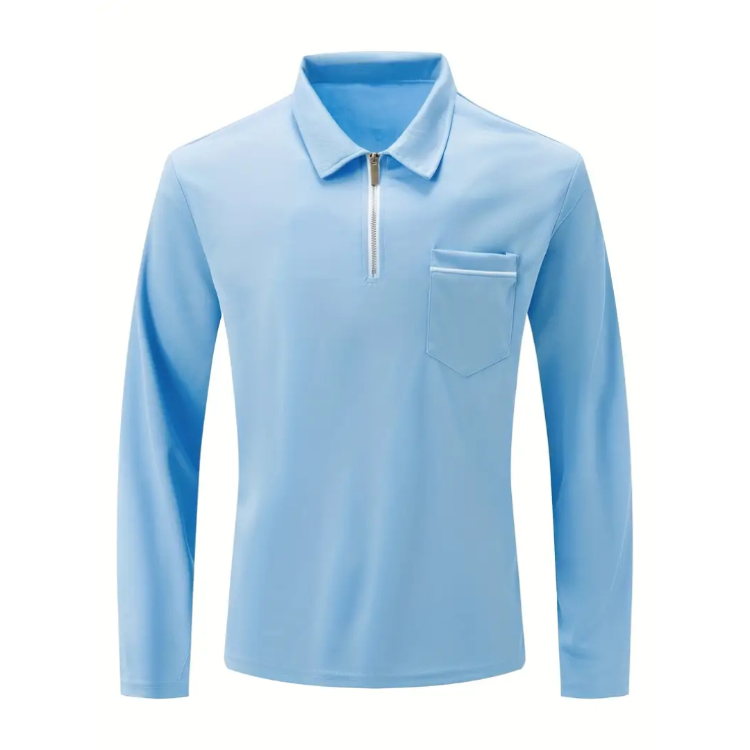 MARKUS | LANGE MOUWEN SHIRT MET RITS