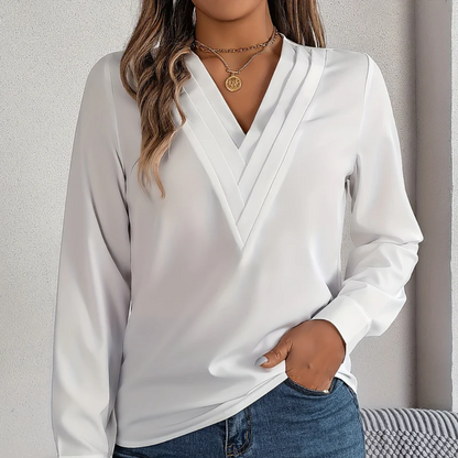 YSABEL | CHIQUE BLOUSE MET V-HALS