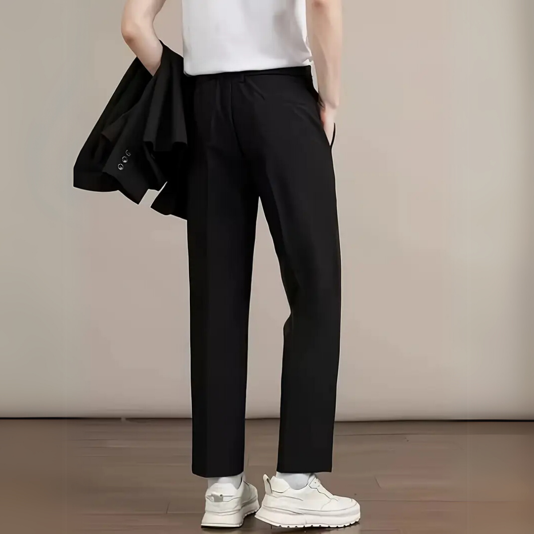 AARON | KLASSIEKE ZWARTE BROEK