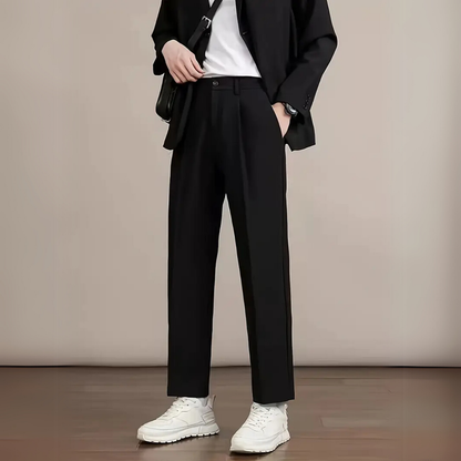 AARON | KLASSIEKE ZWARTE BROEK