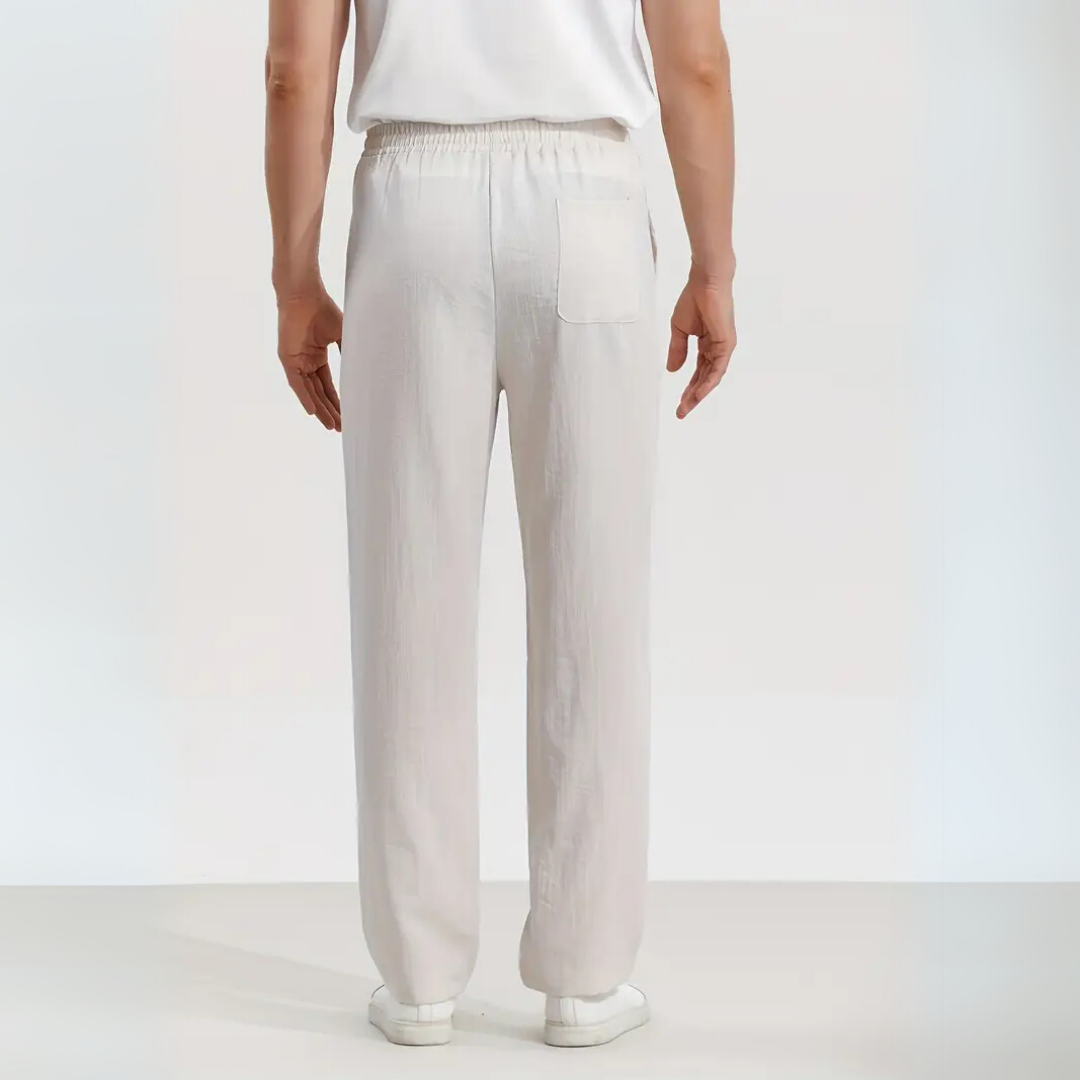 ALESSIO | WITTE STRECH PANTALON