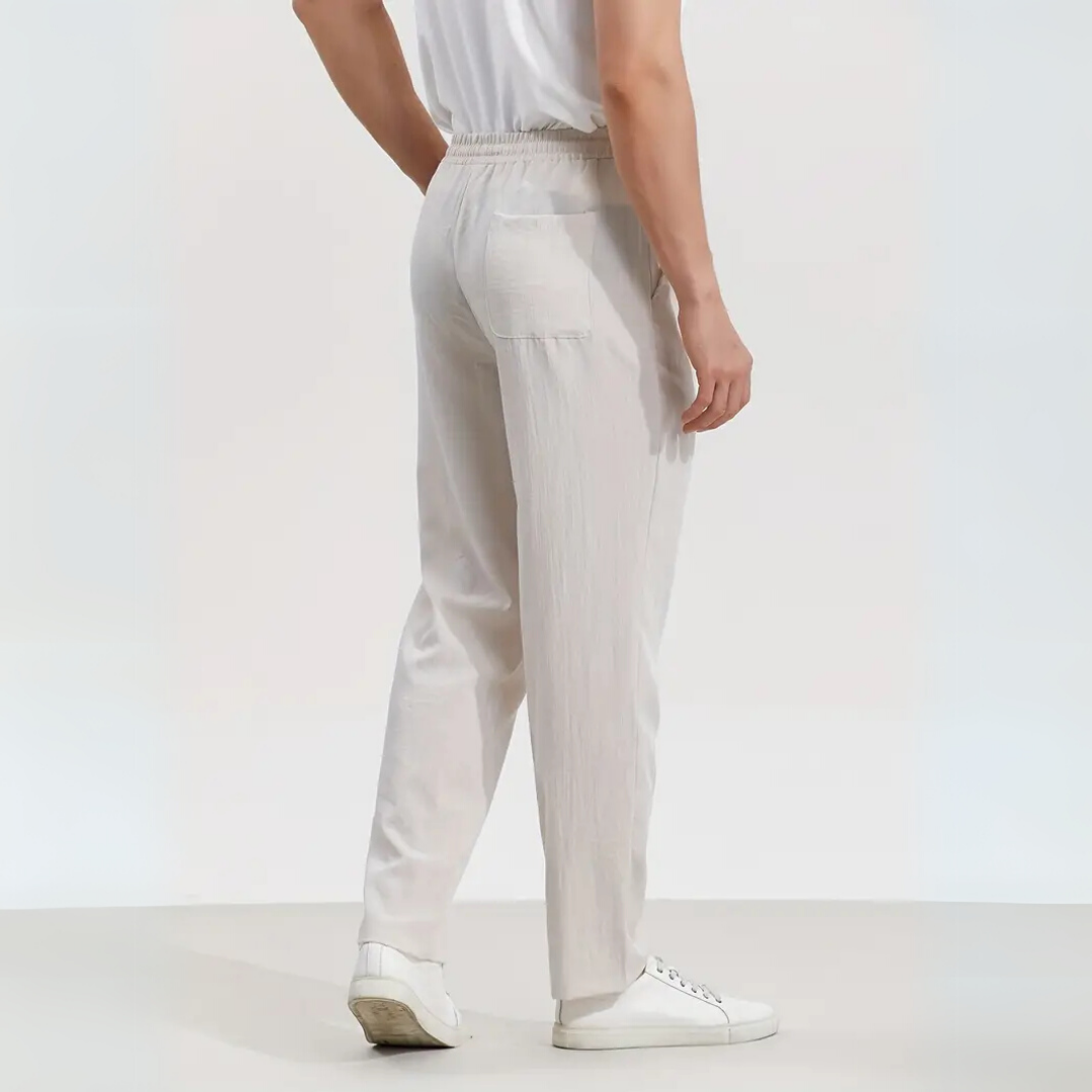 ALESSIO | WITTE STRECH PANTALON