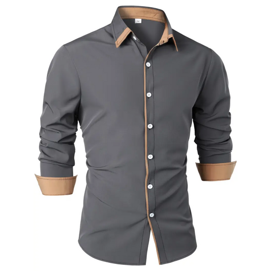 AUGUST | SHIRT MET CONTRASTERENDE DETAILS